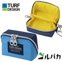 ターフデザイン TDGP-BD73S パカっと ゴルパカ ゴルフポーチ (BL/LBL) ブルー×ライトブルー Sサイズ TURF DESIGN 朝日ゴルフ