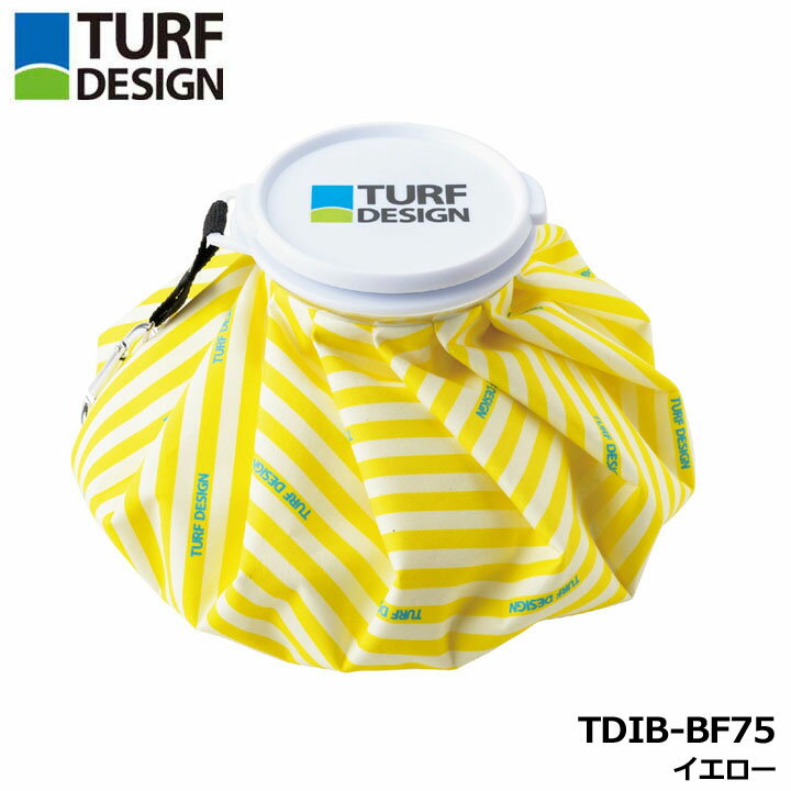 Other - ターフデザイン TDIB-BF75 アイスバッグ イエロー ゴルフ カラビナ付 氷のう 氷嚢 アイシング TURF DESIGN 朝日ゴルフ