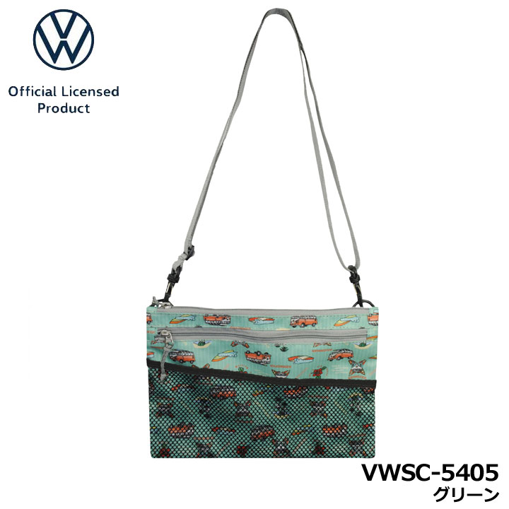 【2025モデル】フォルクスワーゲン VWSC-5405 サコッシュ グリーン SACOCHE GREEN ショルダーバッグ VW Volkswagen LEZAX