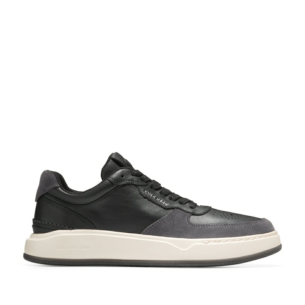 ϡ COL-C34905-00 GRANDPRO CROSSOVER SNEAKER (00)BLK LTHR/PAVEMENT ...