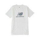 ニューバランス NBJ-MT41502-WT New Balance Stacked Logo ショートスリーブTシャツ (WT)ホワイト メンズ・ユニセックス...