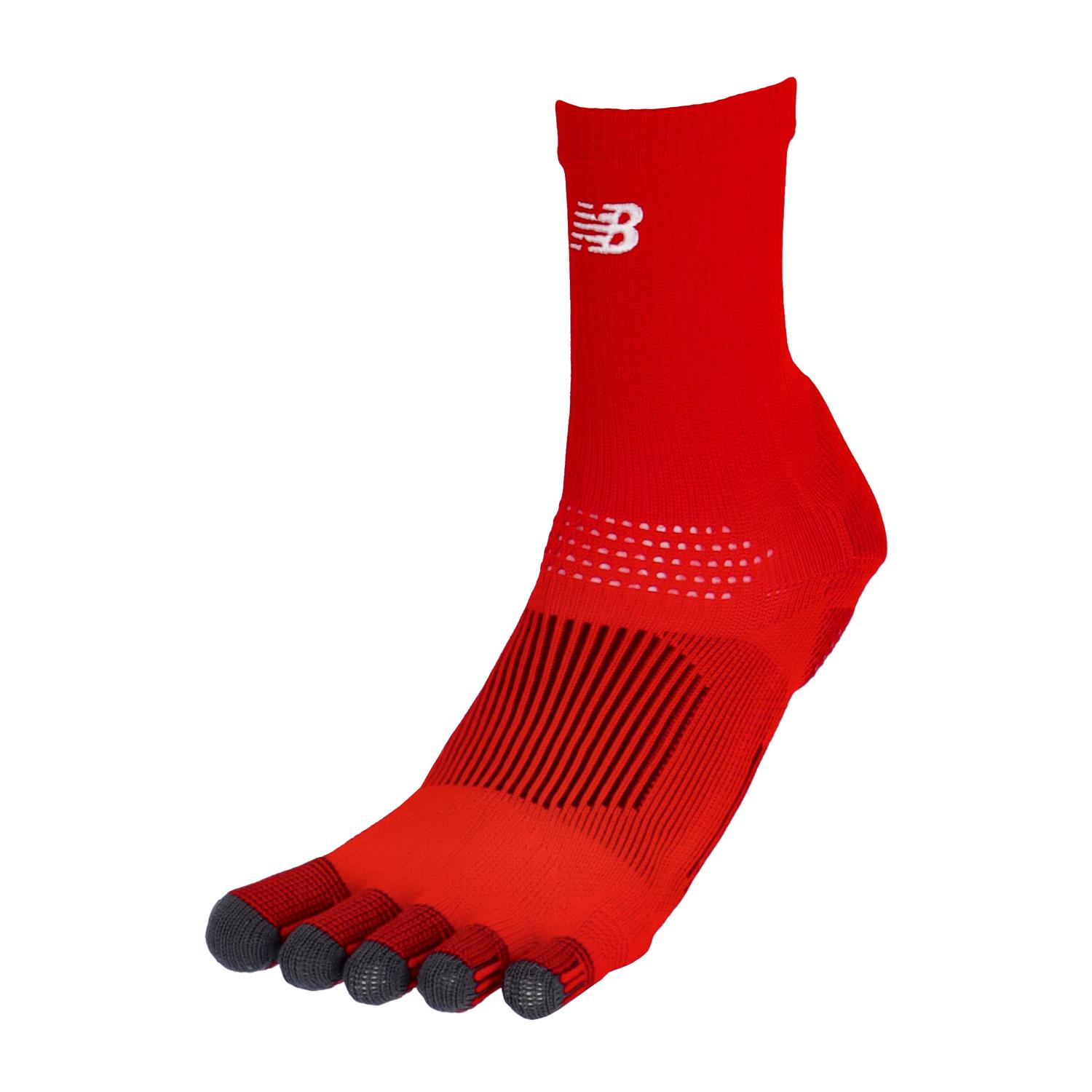 ニューバランス NBJ-LAS45682-RED 5本指グリップソックス (RED)RED メンズ・