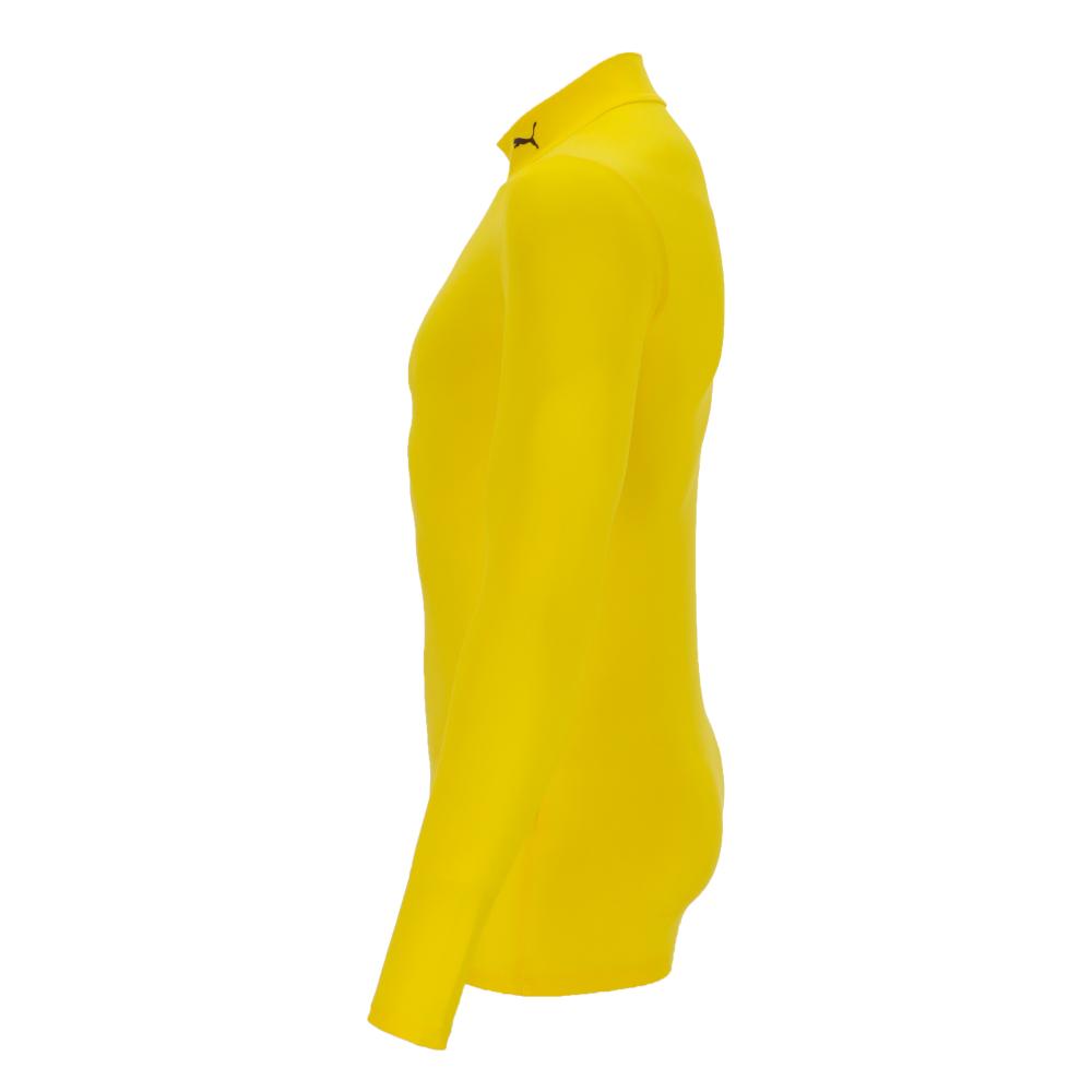 プーマ PMJ-656331-07 コンプレッション モックネック LS シャツ (07)サイバー イエロー メンズ・ユニセックス 25p