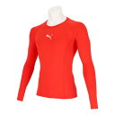 プーマ PMJ-658223-01 LIGA BASELAYER クルーネック LS シャツ (01)プーマ レッド メンズ・ユニセックス 25p(4)