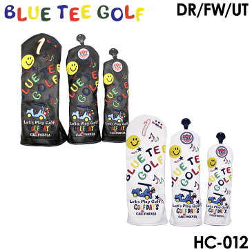 【2018モデル】ブルーティーゴルフ HC-012 スマイル＆カート DR/FW/UT用 ヘッドカバー BLUE TEE GOLF