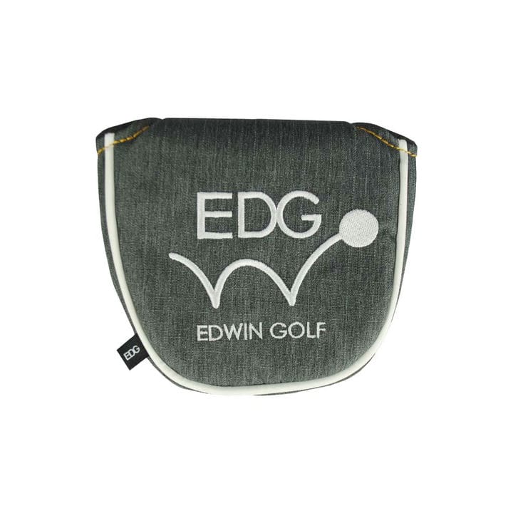 フルショット楽天市場店のEDWIN GOLF パターカバー EDPC-3864 ネオマレット用 (ダークグレー)ヘッドカバー PUTTER HEAD COVER エドウィン レザックス LEZAX｜アングル3