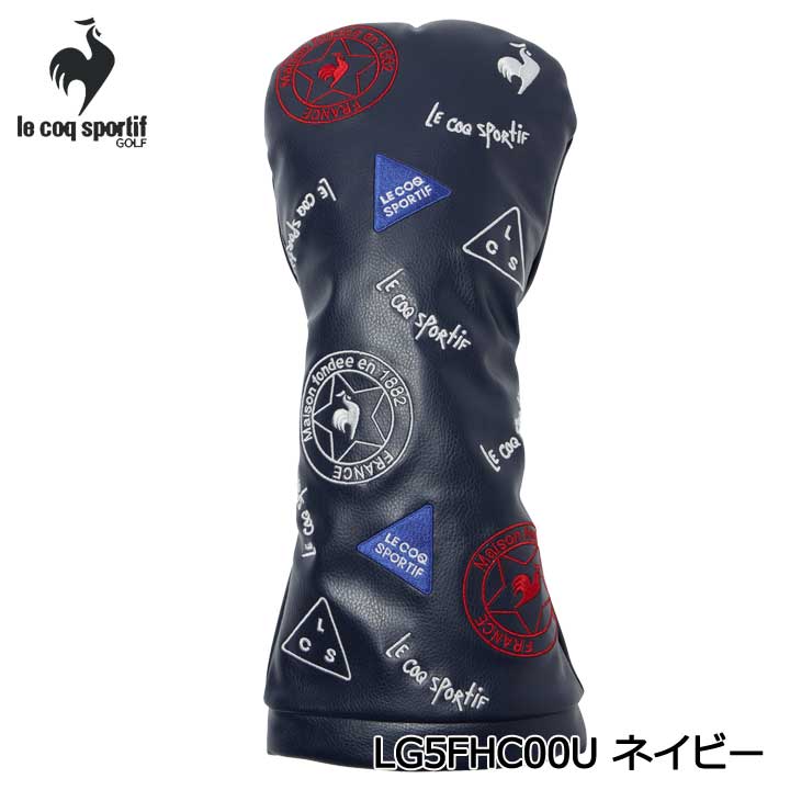 【2025モデル】ルコックスポルティフ ゴルフ LG5FHC00U ネイビー NV00 ドライバー用 ヘッドカバー le coq sportif GOLF HEAD COVER