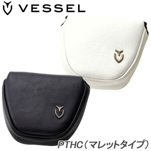 ベゼル PC2217 HC2217 ジェニュイン レザー パターカバー マレット型 ヘッドカバー VESSEL Genuine Leather Putter Cover