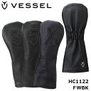 ベゼル HC1122 レザー ヘッドカバー ナンバー フェアウェイウッド用 ブラック VESSEL