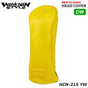 ウィンウィンスタイル HCN-215 (イエロー) ネオクラシック ドライバー用 ヘッドカバー(460cc対応) WINWIN STYLE NEO CLASSIC HEAD COVER