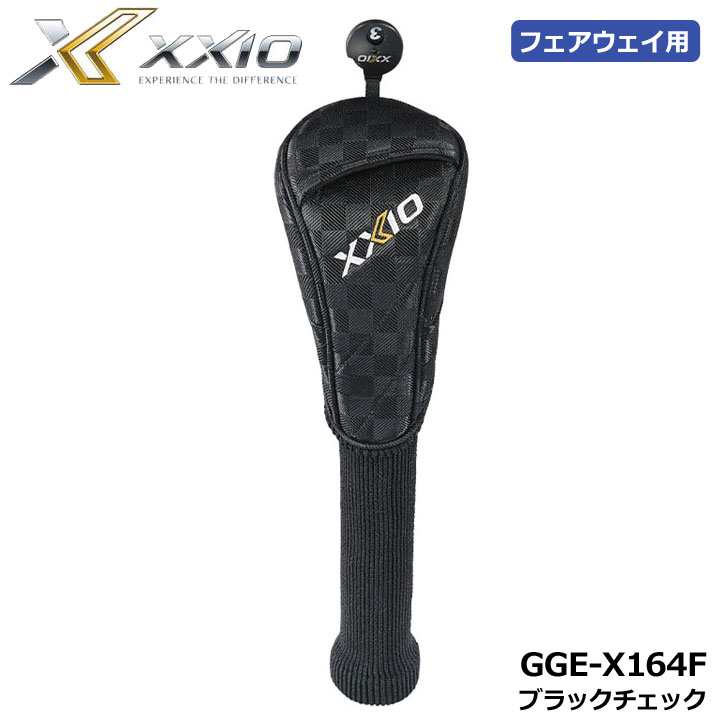 【2025モデル】ダンロップ GGE-X164F ゼクシオ ヘッドカバー フェアウェイウッド用 ブラックチェック ..