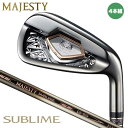 【2023モデル】マジェスティ サブライム ブラック アイアン 4本組(No7〜9、PW) シャフト:MAJESTY LV935 カーボン MAJESTY SU...