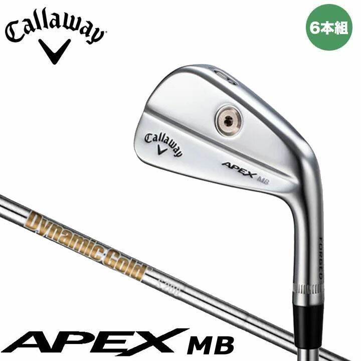 【2021モデル】キャロウェイ エイペックス MB アイアン 6本組（#5〜9、PW）　シャフト：スチール ダイナミックゴールド S200 日本正規品 Callaway APEX MB 2021 20p