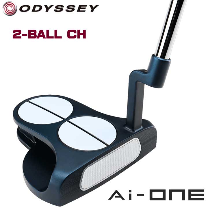 【2024モデル】オデッセイ Ai-ONE 2-BALL CH パター STROKE LAB 90シャフト スチール 日本正規品 ODYSSEY AI-ONE 2ボール クランクホーゼル