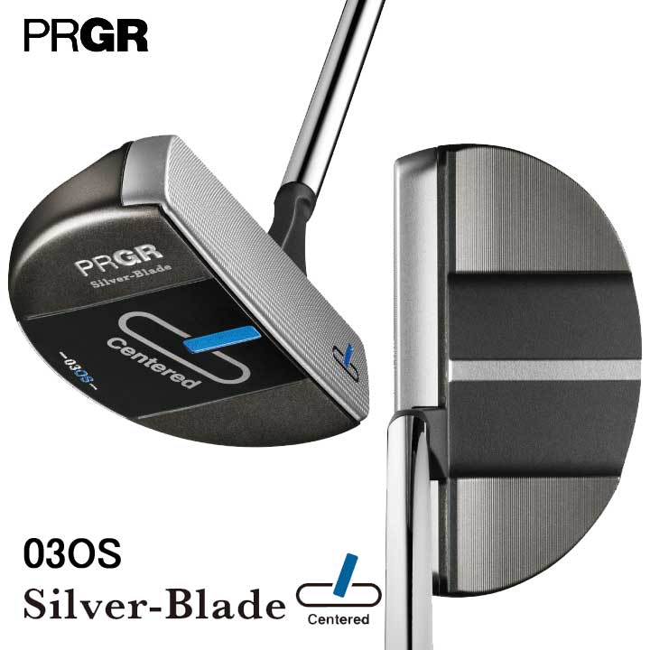 【2023モデル】プロギア シルバーブレード パター マレット型オフセットセンターシャフト 03OS PRGR Silver-Blade Centered-03OS 20p