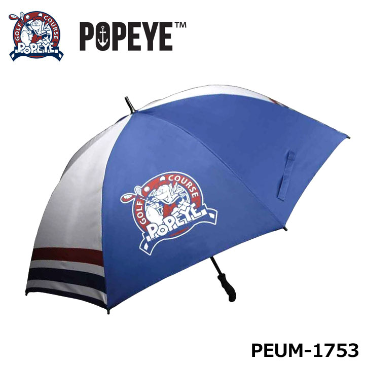 ポパイ PEUM-1753 ゴルフ傘 アンブレラ 大きめな76cmサイズ パラソル POPEYE LEZAX