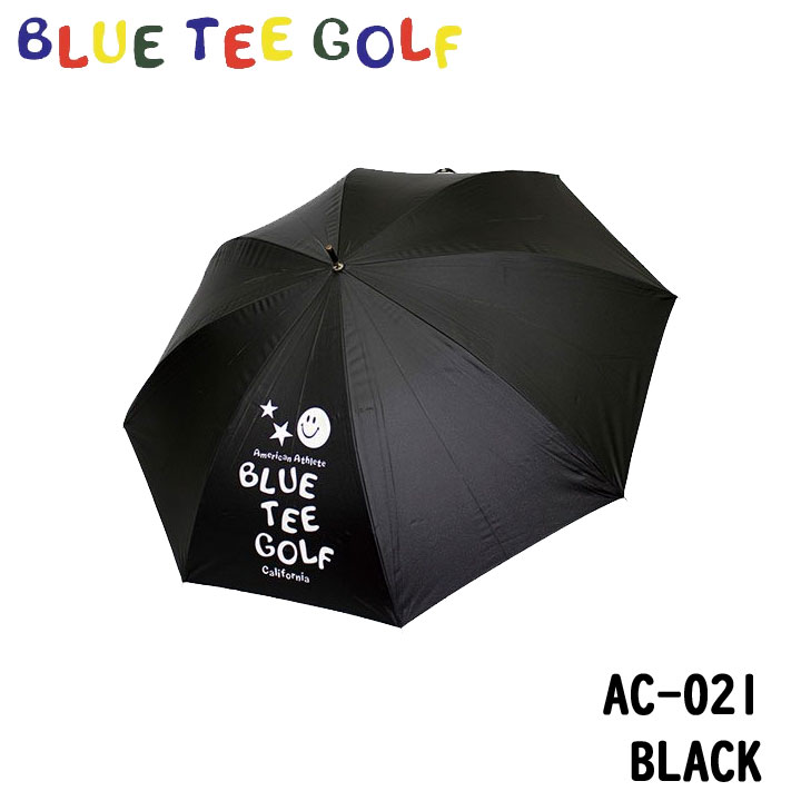 ブルーティーゴルフ BTG-AC021 晴雨兼用 ワンタッチ アンブレラ 傘 ブラック　BLUE TEE GOLF 10p
