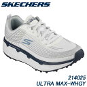 スケッチャーズ 214025 ウルトラ マックス ゴルフシューズ ホワイト/グレー スパイクレス 日本正規品 SKECHERS MAX CUSHIONING: GO GOLF ULTRA MAX WHGY