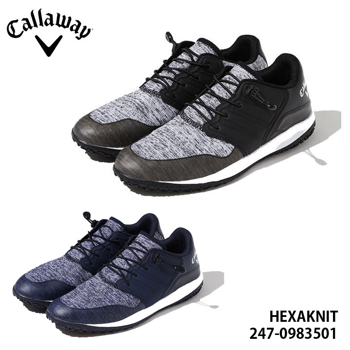 キャロウェイ 247-0983501 ヘクサニット スパイクレス ゴルフシューズ メンズ Callaway HEXAKNIT MENS 010 120