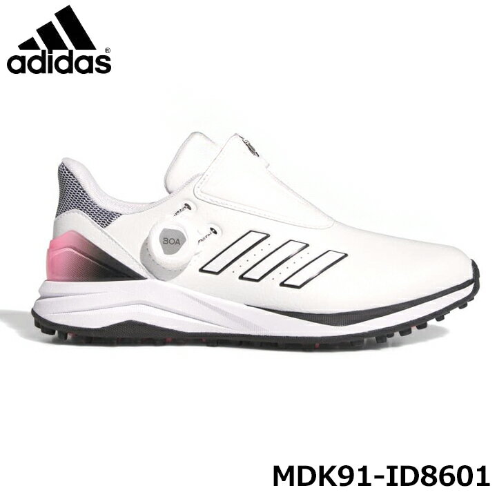 アディダス ウィメンズ ソーラーモーション ボア 24 ID8601 フットウェアホワイト/コアブラック/ピンクスパーク MDK91 ゴルフシューズ レディース...