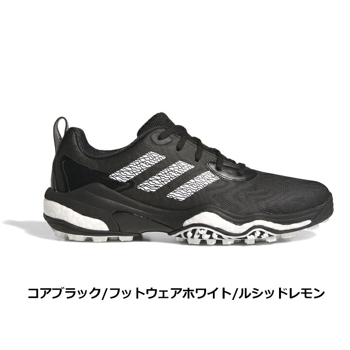アディダス MDV41 コードカオス25 IF3270 コアブラック/フットウェアホワイト/ルシッドレモン スパイクレス ゴルフシューズ adidas GOLF