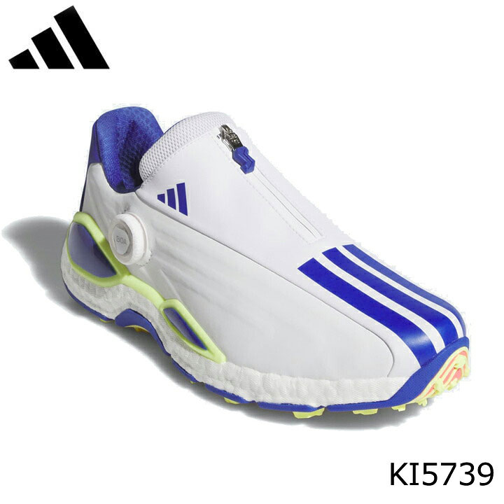アディダス ONN44 コード カオス 27 ボア KI5739 Cloud White / Dual Indigo / Frozen Lemon スパイクレス ゴルフシューズの常識を破壊し続ける、新たなモンスター「コードカオス27」 ゴルフシューズ界にカオスを巻き起こし続けるコードカオスが、ついに第4世代へ突入。快適性、グリップ力、安定性のすべてを、異次元なレベルまで引き上げた一足が完成した。 アッパーには、部位ごとに最適な伸縮性をもたらす新素材「TWISTSKIN」を採用し、卓越したフィット感と安定性を両立。さらにシリーズ初となる性能の制限を解いた「フルレングスBOOST」が、かつてないクッション性と地面との一体感を生み出す。スイングの横ブレを徹底制御する左右非対称システム「AXISLOCK」と、前作比から更にグリップ機能を向上させた新しい「TWISTGRIP」ソールが、あらゆるライでも強固に足元と地面を一体化させる。 BOAモデルは、TWISTSKINのスタビリティリブとファスナーの融合により、足全体を精緻に包み込むホールド感を実現。さらに大型化した「AXISLOCK」と「フルレングスTWISTGRIP」の相乗効果で、異次元の安定性とトラクションを発揮する。 この破壊的なパフォーマンスが、あなたのゴルフを次の未来へ引き上げる。 ●レギュラーフィット ●直に足をホールドする、BOA?フィットシステム ●ゴルフパフォーマンスラスト ●防水TWISTSKINアッパー(マイクロファイバー) ●安定性重視のAXISLOCKスタビライザー ●調整可能な、ジップ付きシュラウド構造 ●フルレングスBOOST ●TWISTGRIPアウトソール 在庫につきまして ※在庫データは定期的に更新しておりますが、実店舗と在庫を共有している商品もございますので、 日々在庫が変動しており、ご注文のタイミングによっては欠品・完売の場合がございます。 お取り寄せの商品につきましても、リアルタイムのメーカー在庫ではございませんので、予めご了承下さい。 ご注文商品の在庫有無・納期につきましては、当店からのメールにてお知らせいたします。