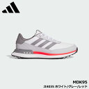 【2025モデル】アディダス MDK95 S2G SL レザー 24 JI4035 ホワイト/グレー/レッド スパイクレス ゴルフシューズ adidas GOL...
