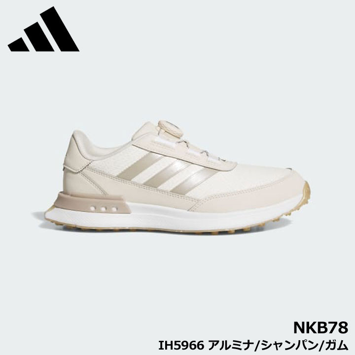 【レディース】【2025モデル】アディダス NKB78 S2G SL ボア 25 IH5966 アルミナ/シャンパン/ガム スパイクレス ゴルフシューズ ウィメ...