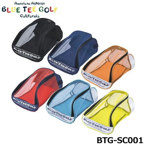 ブルーティーゴルフ BTG-SC001 ナイロンメッシュ シューズケース シューズバッグ 軽量 BLUE TEE GOLF 15P