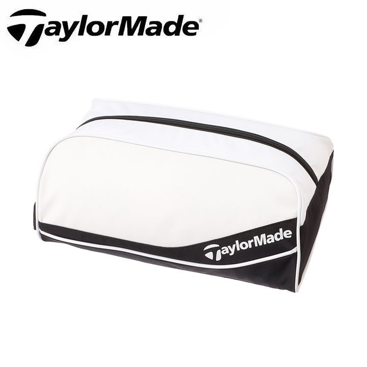 【2024モデル】テーラーメイド UN069 トゥルーライト シューズケース ホワイト/ブラック U26001 WHITE/BLACK TRUE-LITE SHOE BAG Taylormade 10p