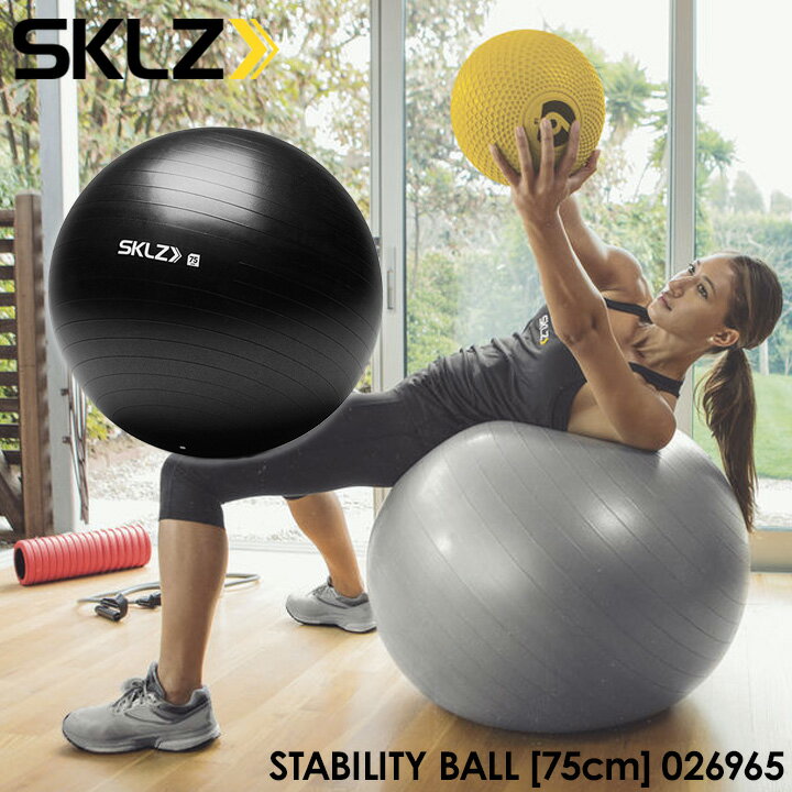 【2017モデル】スキルズ 026965 スタビリティボール 75cm ブラック バランスボール STABILITY BALL SKLZ