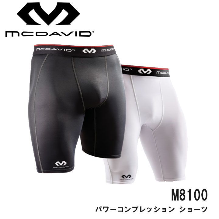 マクダビッド M8100 パワーコンプレッション ショーツ 筋肉サポーターメンズパンツ mcdavid