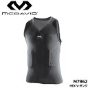 マクダビッド M7962 HEX V-タンク 筋肉サポートメンズシャツ ブラック mcdavid(4)