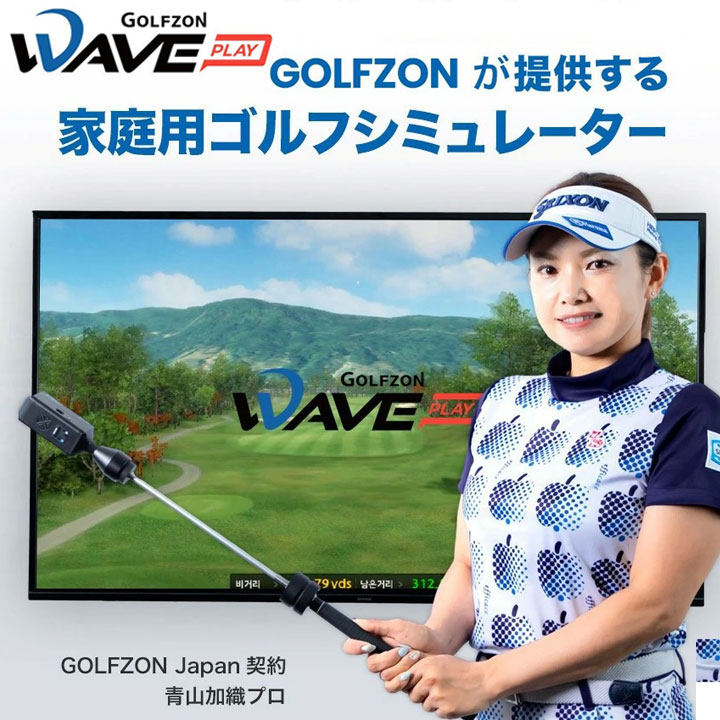 【正規販売店】GOLFZON WAVE PLAY 家庭用 ゴルフシミュレーター ゴルフゾン ウェーブプレイ シミュレーション スイング解析 練習器