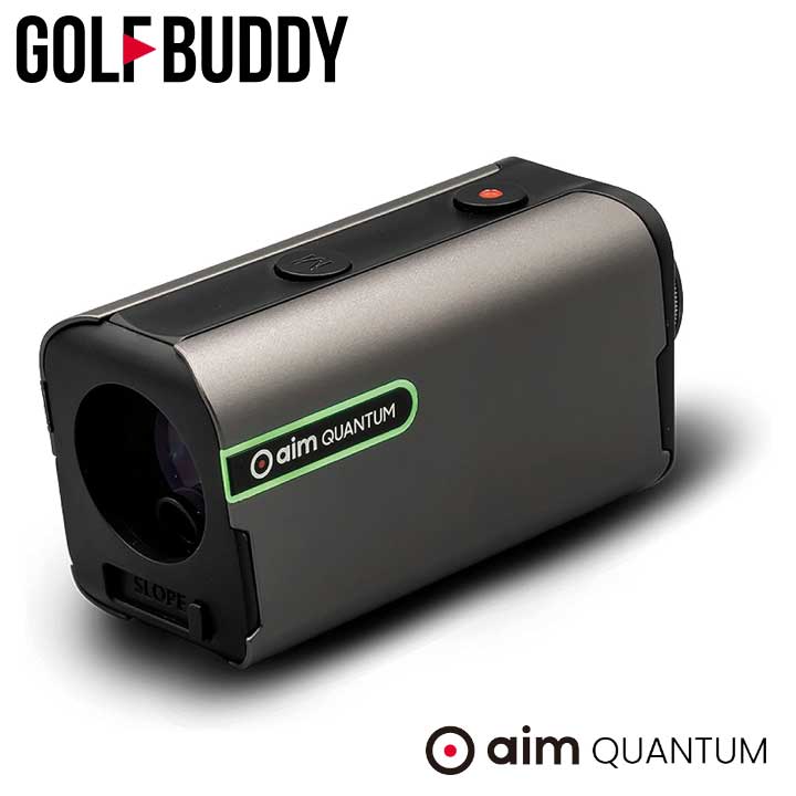 GOLFBUDDY aim QUANTUM 超小型 ゴルフレーザー距離計 スペースグレイ/ メタル 高透光LCD ゴルフバディ エイム クアンタム GOLFZON ゴルフゾン 2023