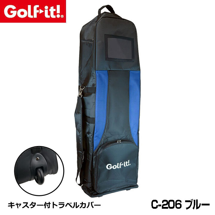 ライト ゴルフイット！ C-206 キャスター付きトラベルカバー ブルー LITE 20p 【仕様・機能】 ゴルフ旅行カバー ・ファスナー付 ・ショルダー付 ・キャスター付 特長 キャスター付きで楽々持ち運び サイズ 38×125×28cm 原産国 中国製 在庫につきまして ※在庫データは定期的に更新しておりますが、実店舗と在庫を共有している商品もございますので、日々在庫が変動しており、ご注文のタイミングによっては欠品・完売の場合がございます。 お取り寄せの商品につきましても、リアルタイムのメーカー在庫ではございませんので、予めご了承下さい。ご注文商品の在庫有無・納期につきましては、当店からのメールにてお知らせいたします。