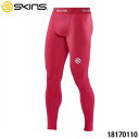 スキンズ 18170110 シリーズ1 メンズロングタイツ レッド ボトムス ストレッチ スポーツインナー SKINS SERIES-1 10p