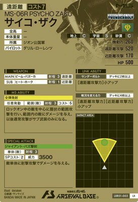 アーセナルベース LXR01-003 サイコ・ザク LX