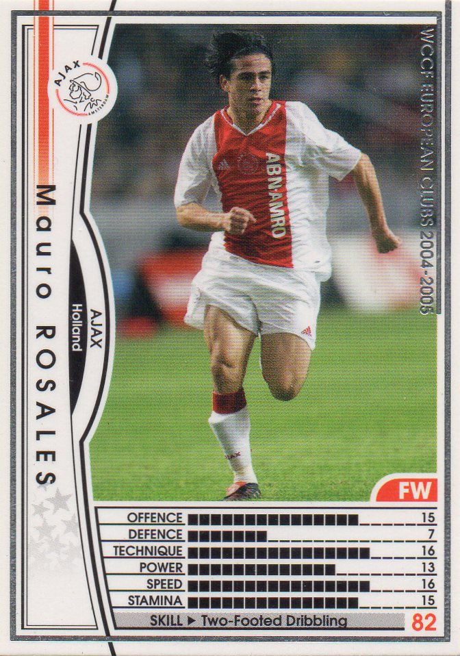 WCCF 04-05 アヤックス 白 080 マウロ・ロサレス