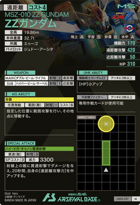 アーセナルベース LX02-017 ZZガンダム M