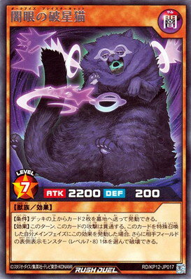 遊戯王ラッシュデュエル RD／KP12-JP017 闇眼の破星猫 R