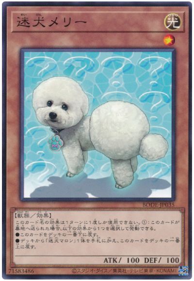 遊戯王 第11期 06弾 BODE-JP035 迷犬メリ