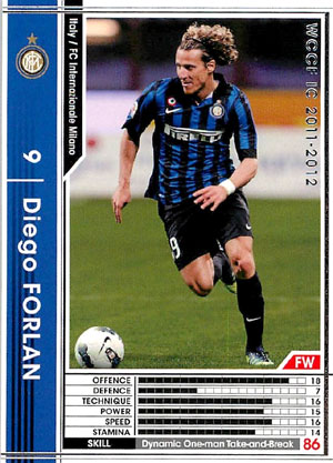 WCCF 11-12 インテル 白 206 ディエゴ・フォルランのサムネイル