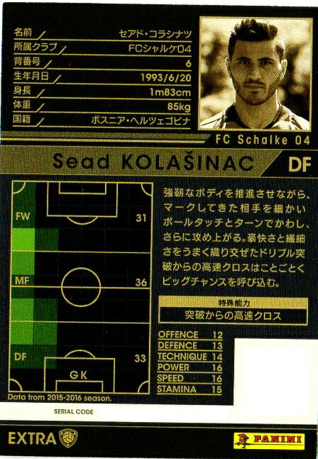 WCCF【16-17 RE-EXT】セアド・コラシナツ