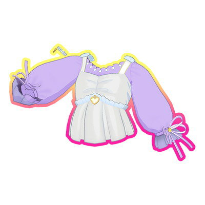 ワッチャプリマジ P-023 ガーリーデニムパープルトップス R(3)