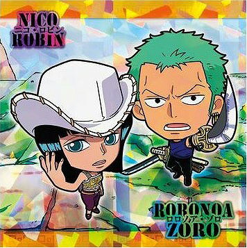 にふぉるめーしょん ワンピース大海賊シールウエハースLOG.7 SW7-16 ゾロ&ロビン GR