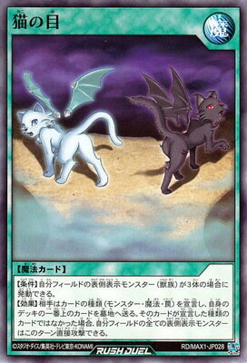 遊戯王ラッシュデュエル RD／MAX1-JP028 猫の目