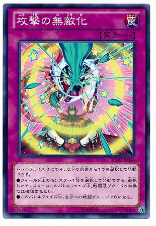 遊戯王 第8期 1弾 REDU-JP066　攻撃の無敵化