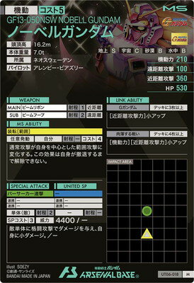 アーセナルベース UT06-018 ノーベルガンダム M