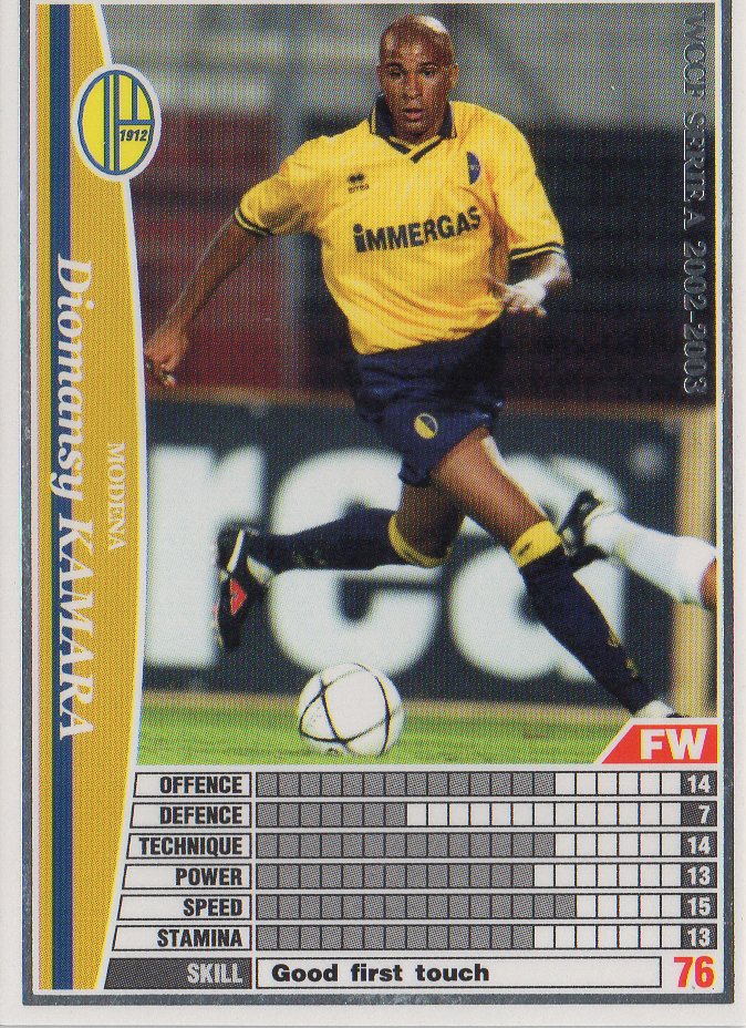 WCCF 02-03 モデナ 白 174 ディオマンシ・カマラ